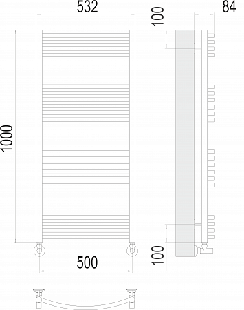 Классик П20 500х1000 Полотенцесушитель  TERMINUS Златоуст - фото 3
