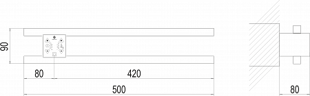 Полка Электро П2 ПРОФ 500х90 NEW Златоуст - фото 4